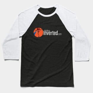We Were Inverted Logo | Orange Circle | White Text Baseball T-Shirt